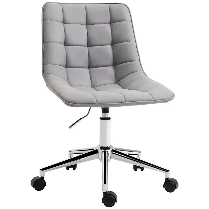 Favorit hos kunderna | Ergonomisk Kontorsstol utan Armstöd Snurrstol i Ljusgrått